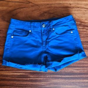 Blue shorts